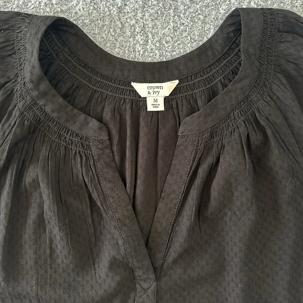 Crown and Ivy Peasant top size M - Picture 6 of 7